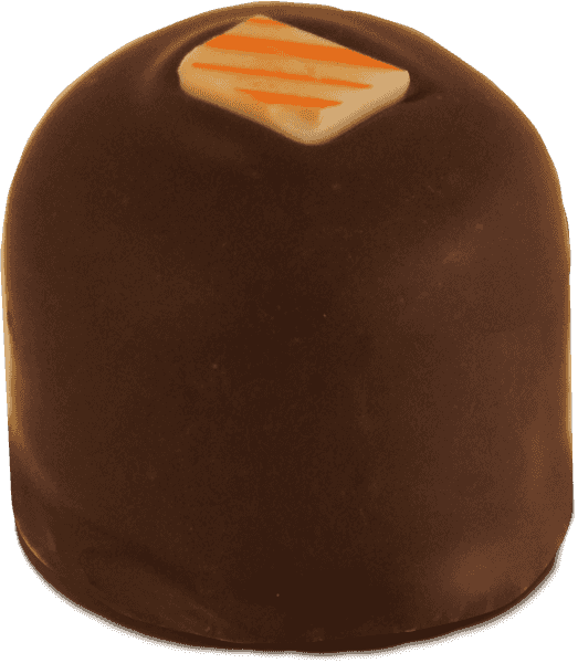 Single Fresh Orange Truffle image