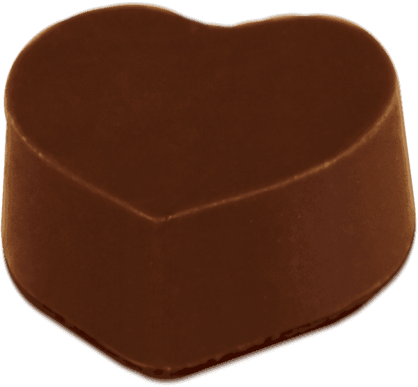 Single Peanut Butter Heart (Dark) Truffle image